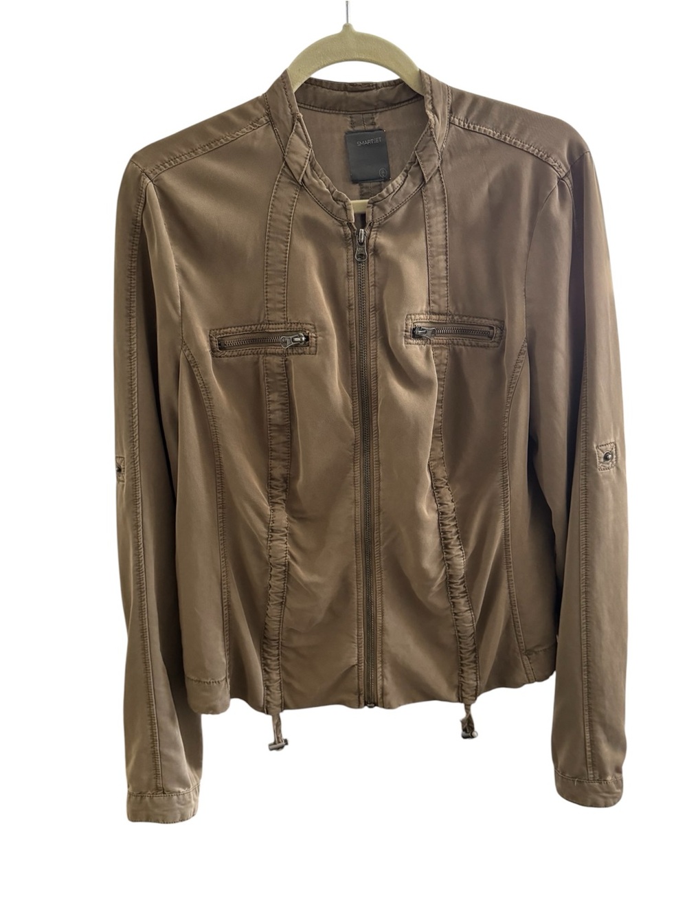 Smart Set Brown Lightweight Bomber Jacket